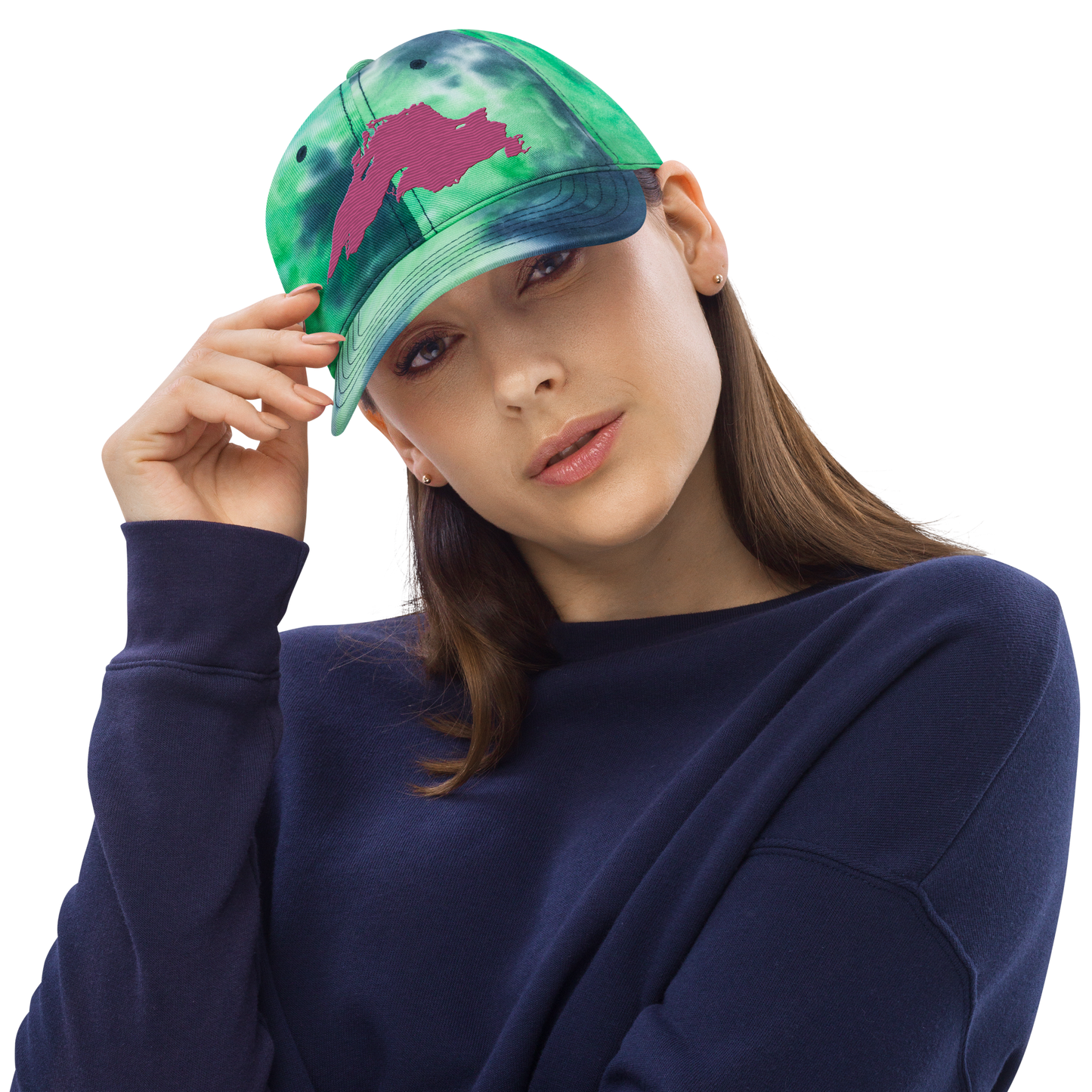 Lake Superior Tie-Dye Cap | Apple Blossom Pink