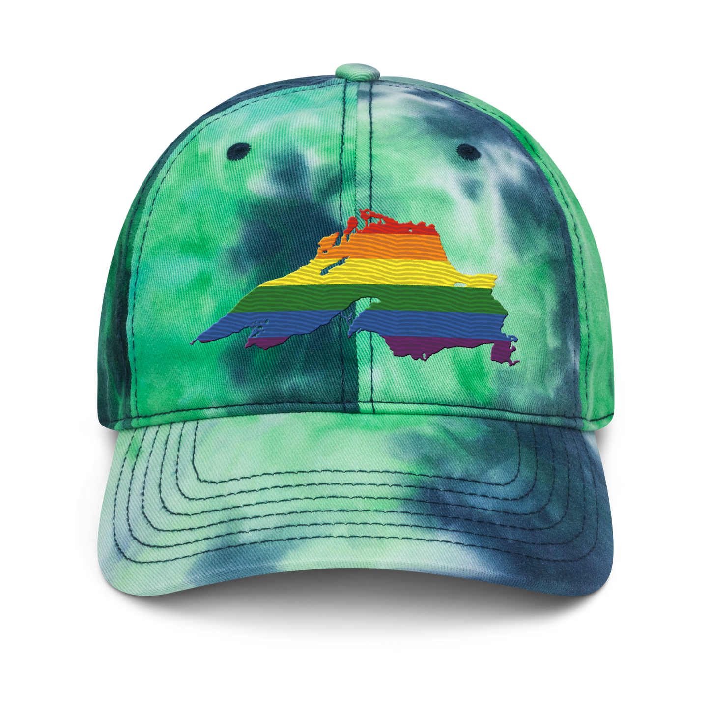 Lake Superior Tie-Dye Cap | Rainbow Pride Edition