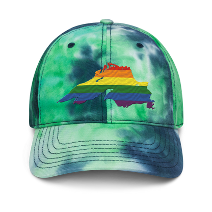 Lake Superior Tie-Dye Cap | Rainbow Pride Edition