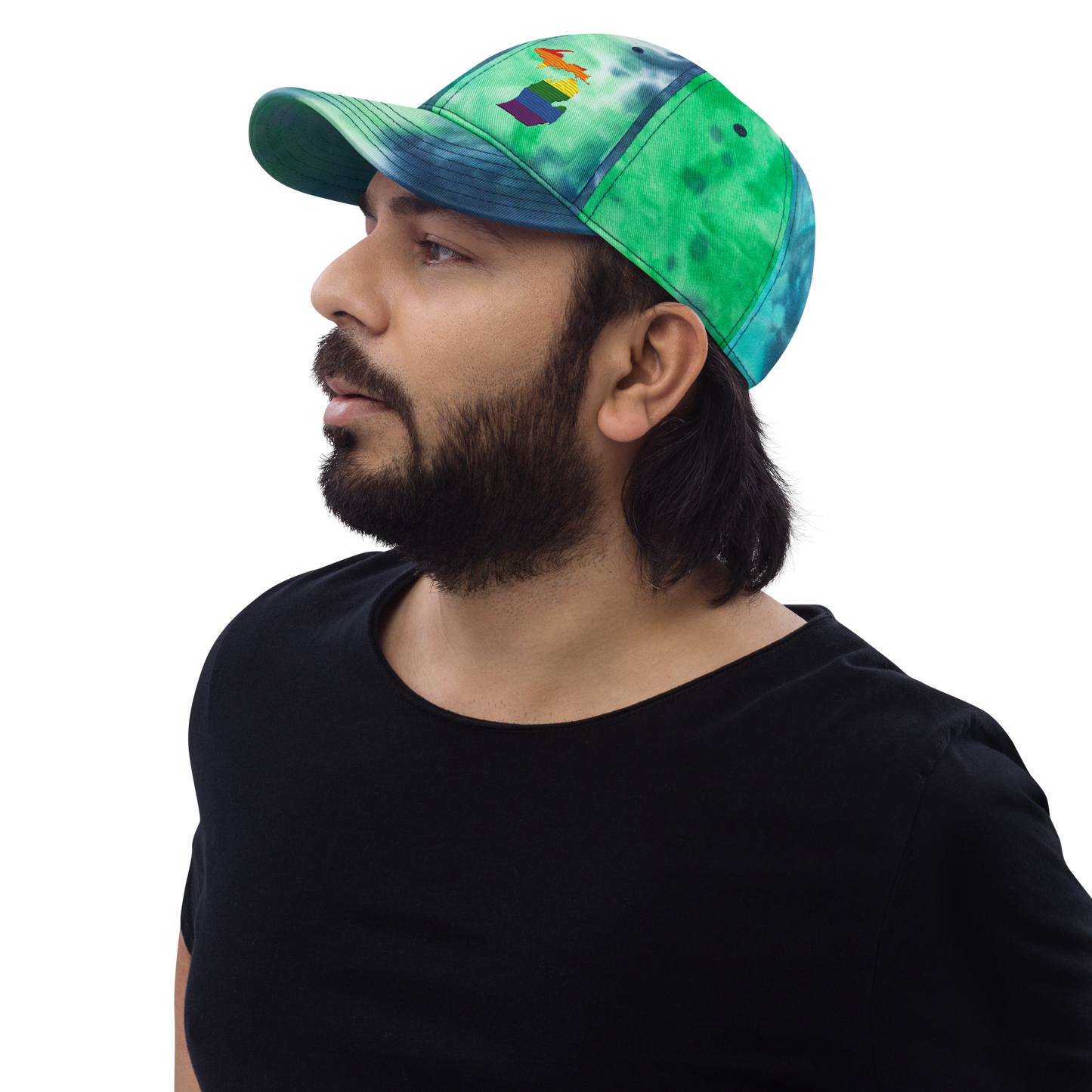 Michigan Tie-Dye Cap (Rainbow Pride Edition)