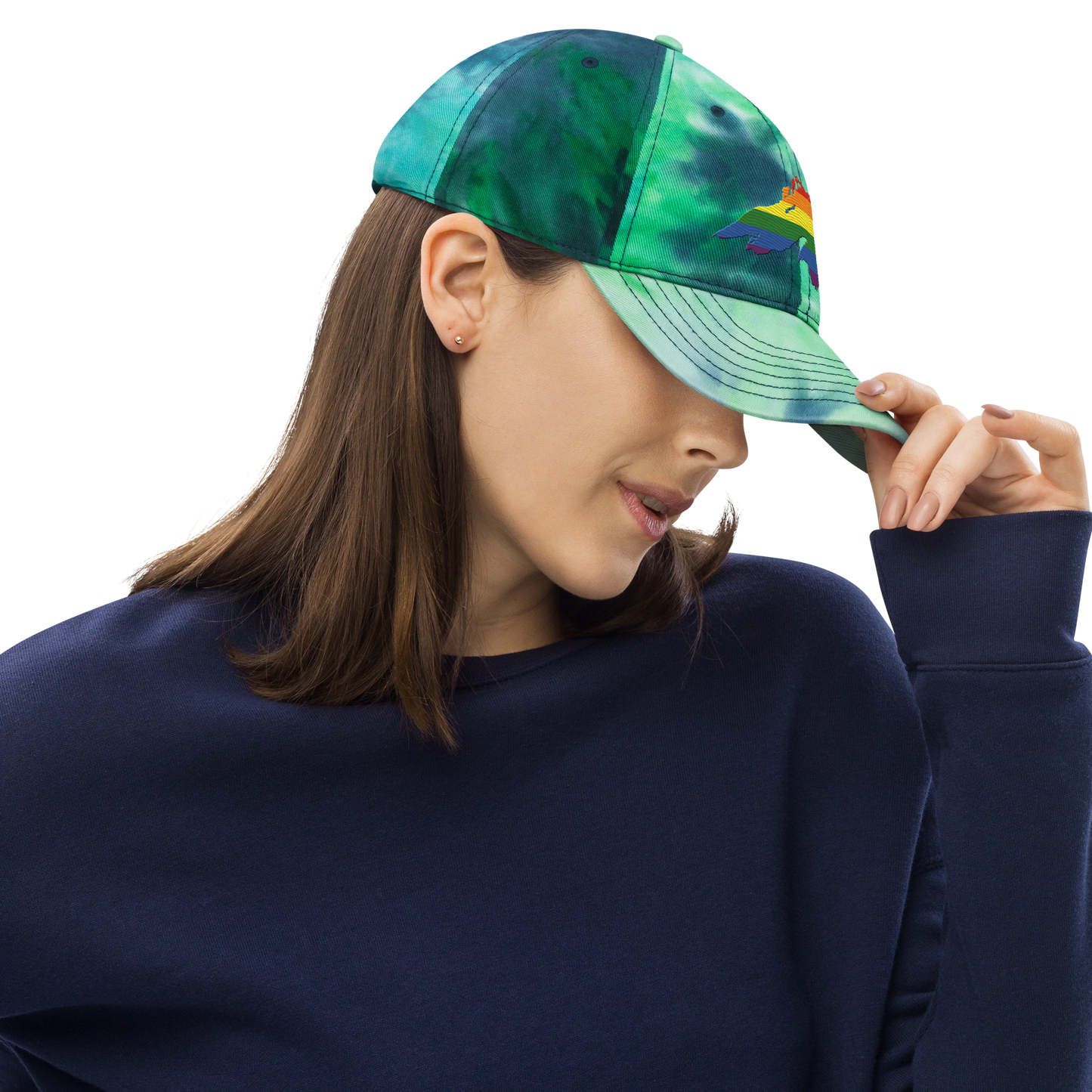 Lake Superior Tie-Dye Cap | Rainbow Pride Edition