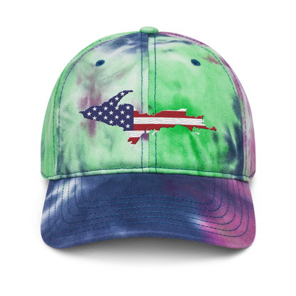 Michigan Upper Peninsula Tie-Dye Cap (Patriot Edition)