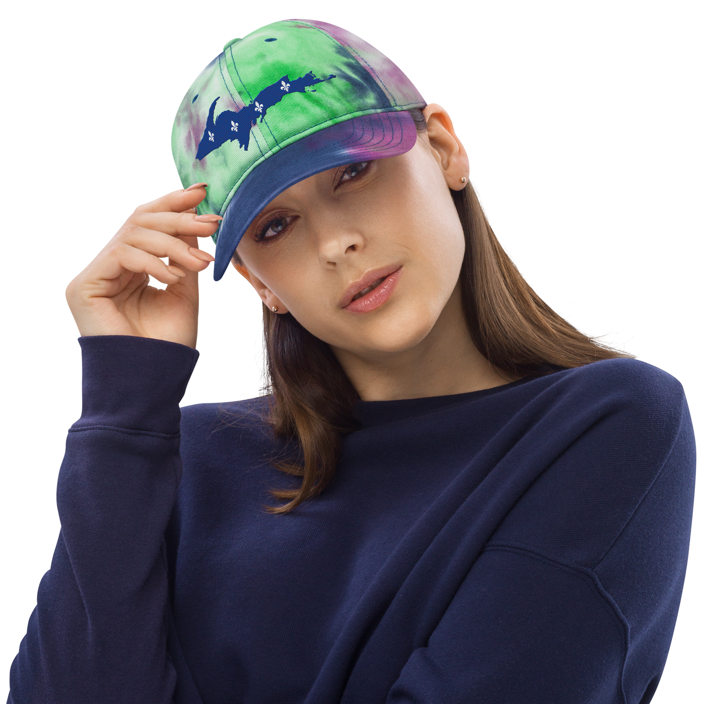 Michigan Upper Peninsula Tie-Dye Cap (French-Canadian Edition)