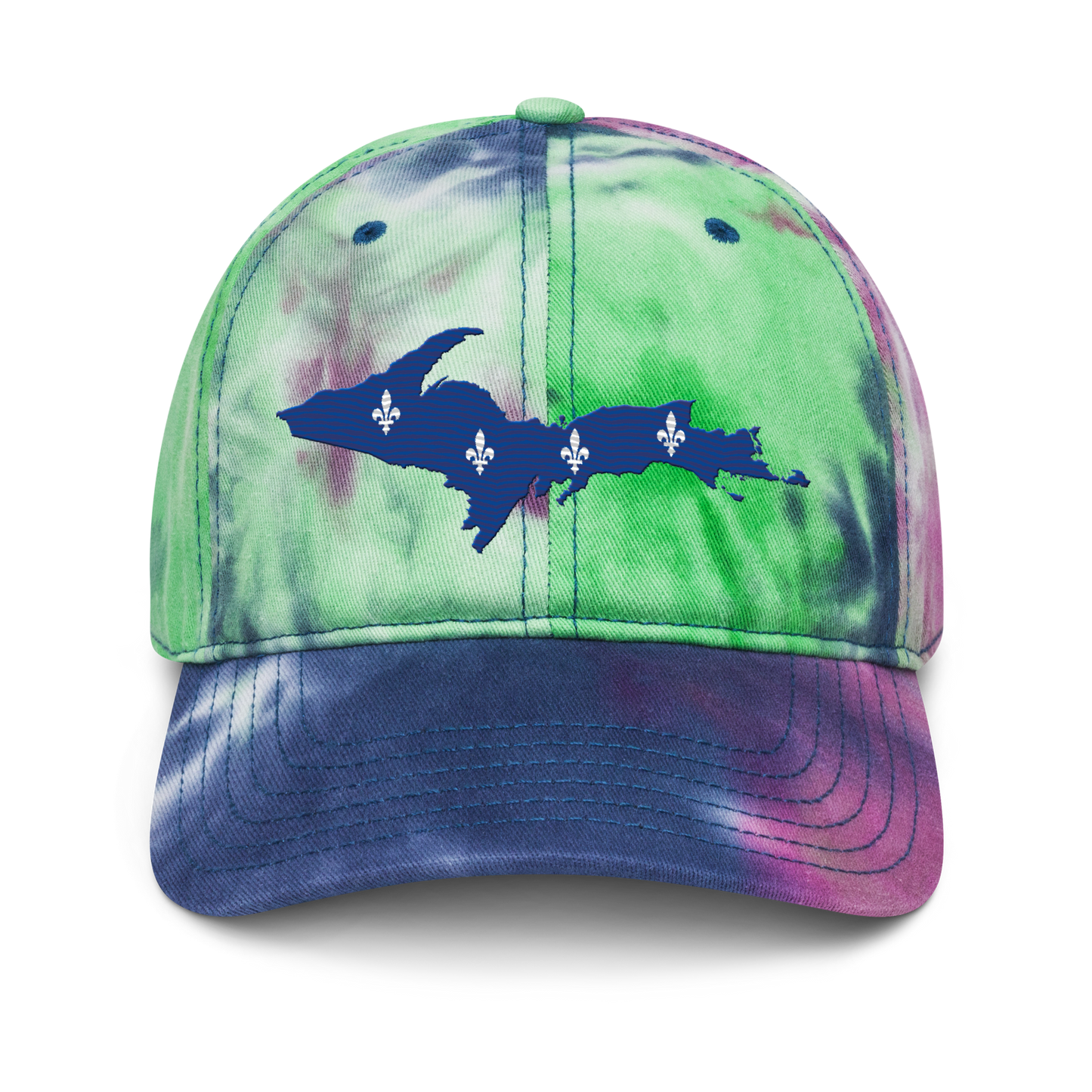 Michigan Upper Peninsula Tie-Dye Cap (French-Canadian Edition)