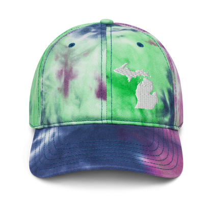 Michigan Tie-Dye Cap (White Outline)