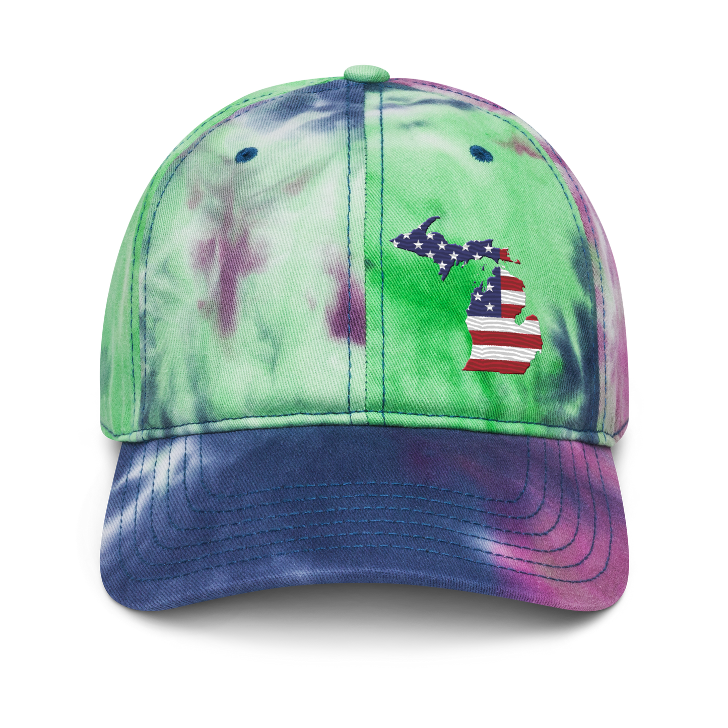 Michigan Tie-Dye Cap (Patriotic Edition)