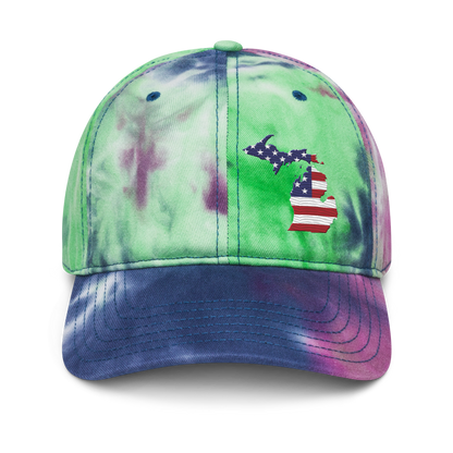 Michigan Tie-Dye Cap (Patriotic Edition)