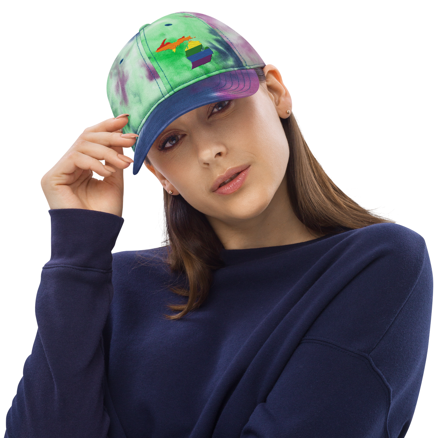 Michigan Tie-Dye Cap (Rainbow Pride Edition)