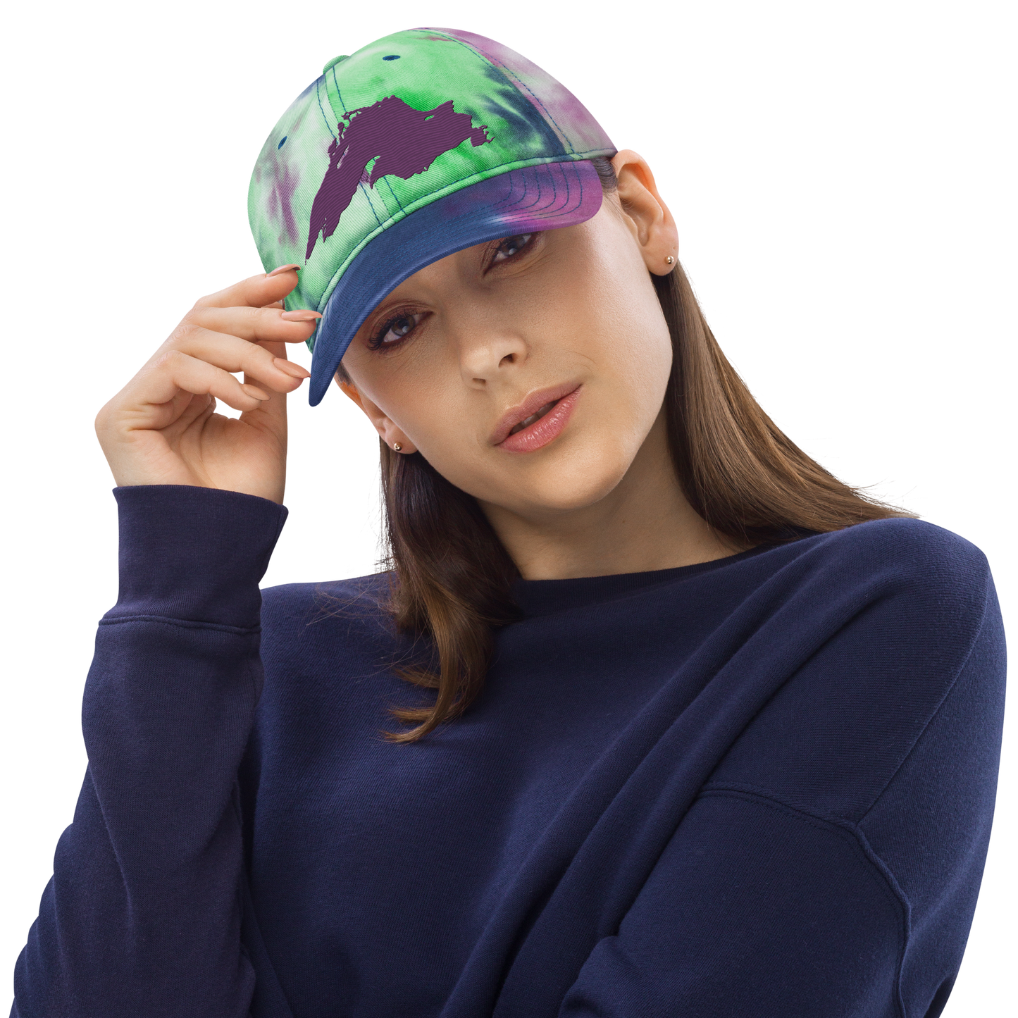 Lake Superior Tie-Dye Cap | Plum