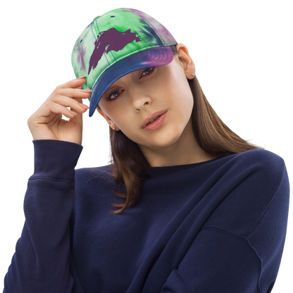 Lake Superior Tie-Dye Cap | Plum