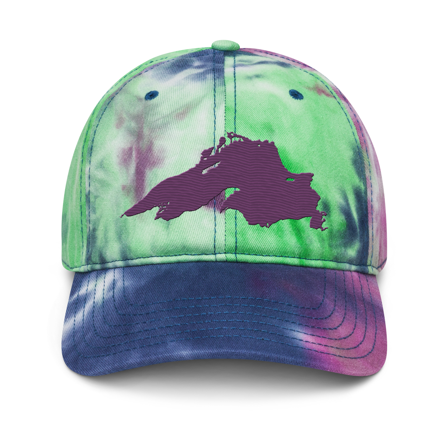 Lake Superior Tie-Dye Cap | Plum