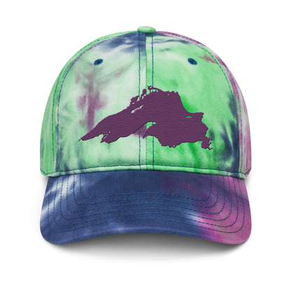 Lake Superior Tie-Dye Cap | Plum