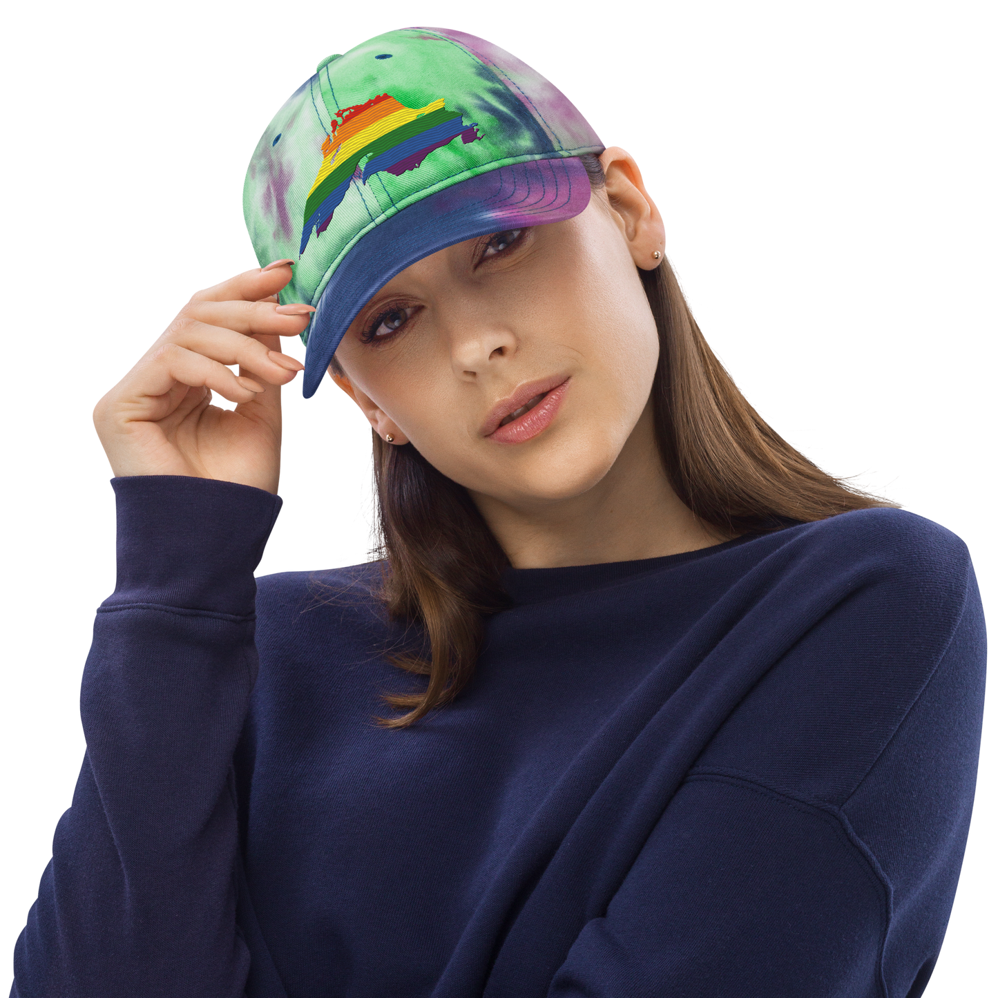 Lake Superior Tie-Dye Cap | Rainbow Pride Edition