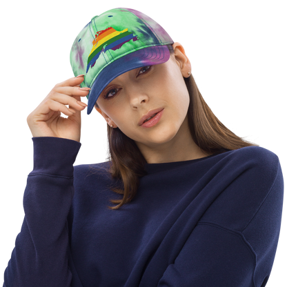 Lake Superior Tie-Dye Cap | Rainbow Pride Edition