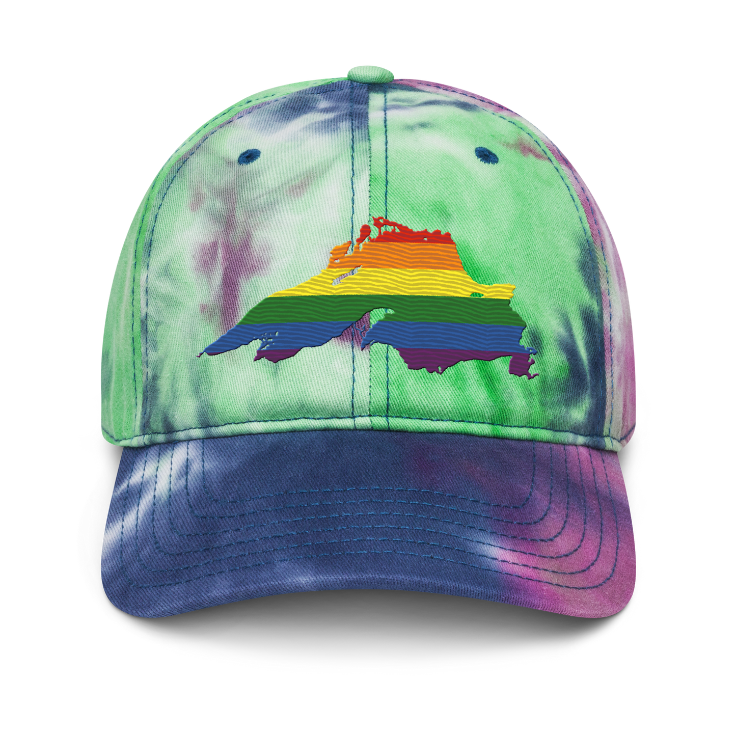 Lake Superior Tie-Dye Cap | Rainbow Pride Edition