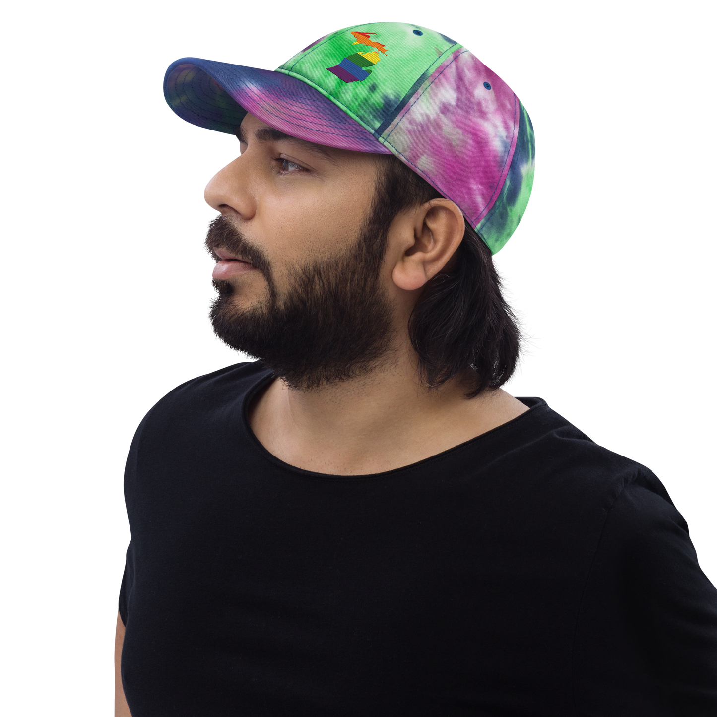 Michigan Tie-Dye Cap (Rainbow Pride Edition)