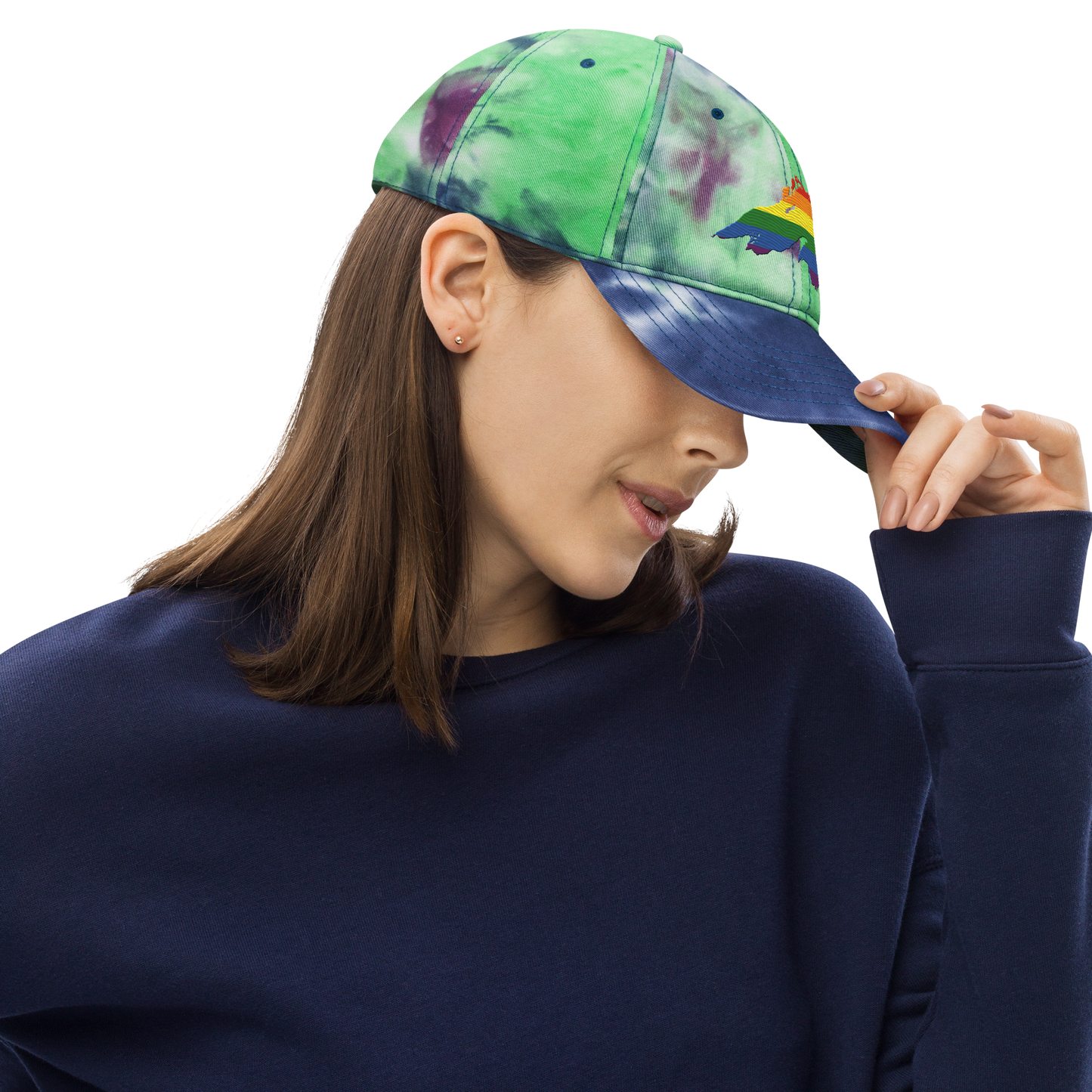 Lake Superior Tie-Dye Cap | Rainbow Pride Edition