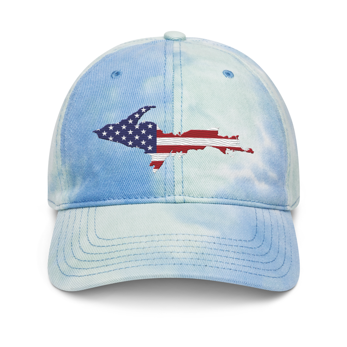 Michigan Upper Peninsula Tie-Dye Cap (Patriot Edition)