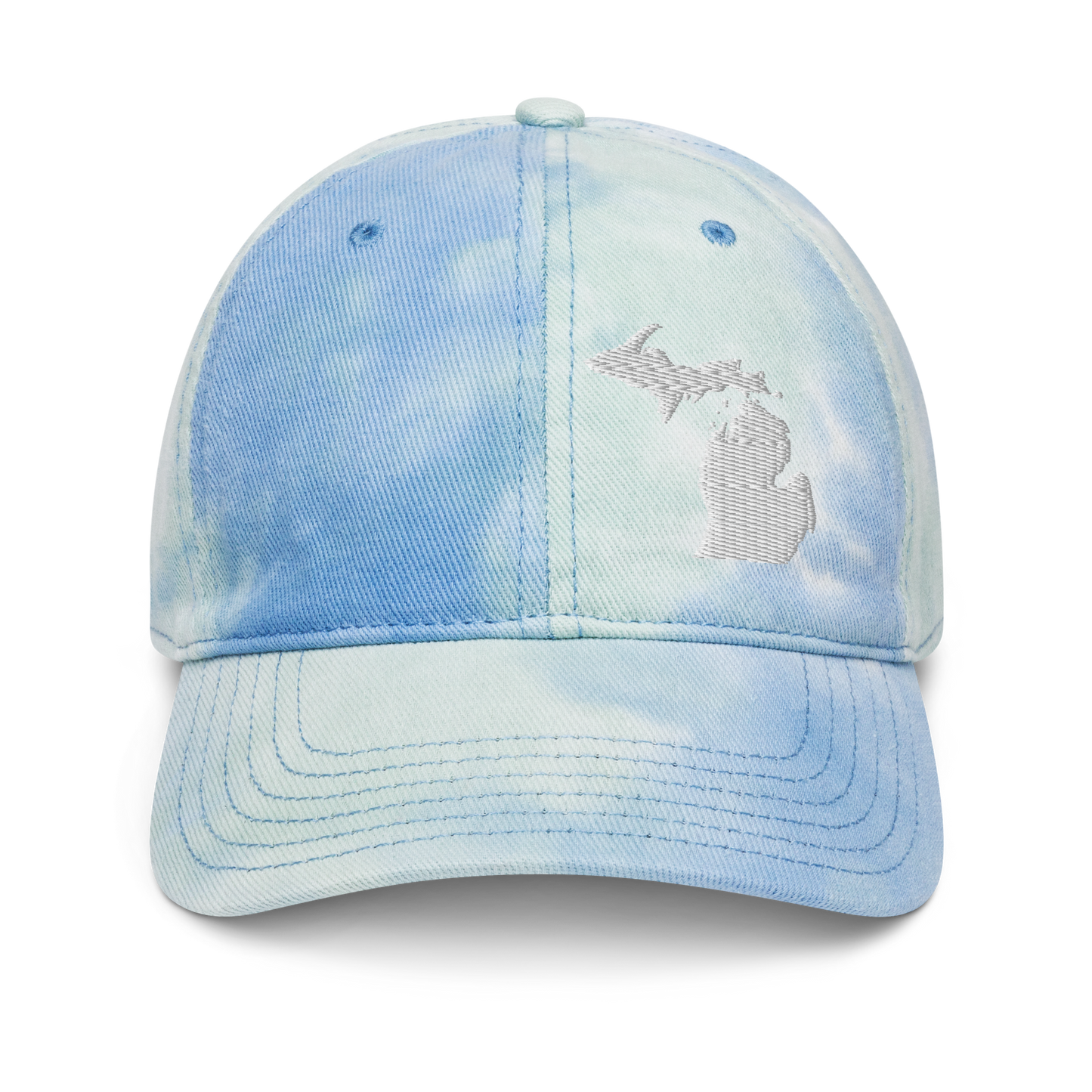 Michigan Tie-Dye Cap (White Outline)