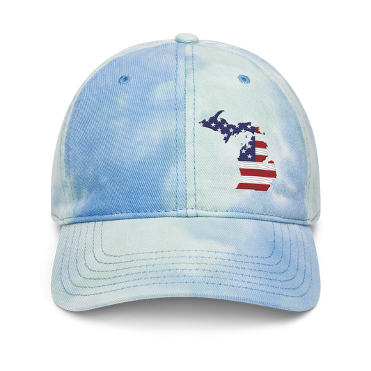 Michigan Tie-Dye Cap (Patriotic Edition)