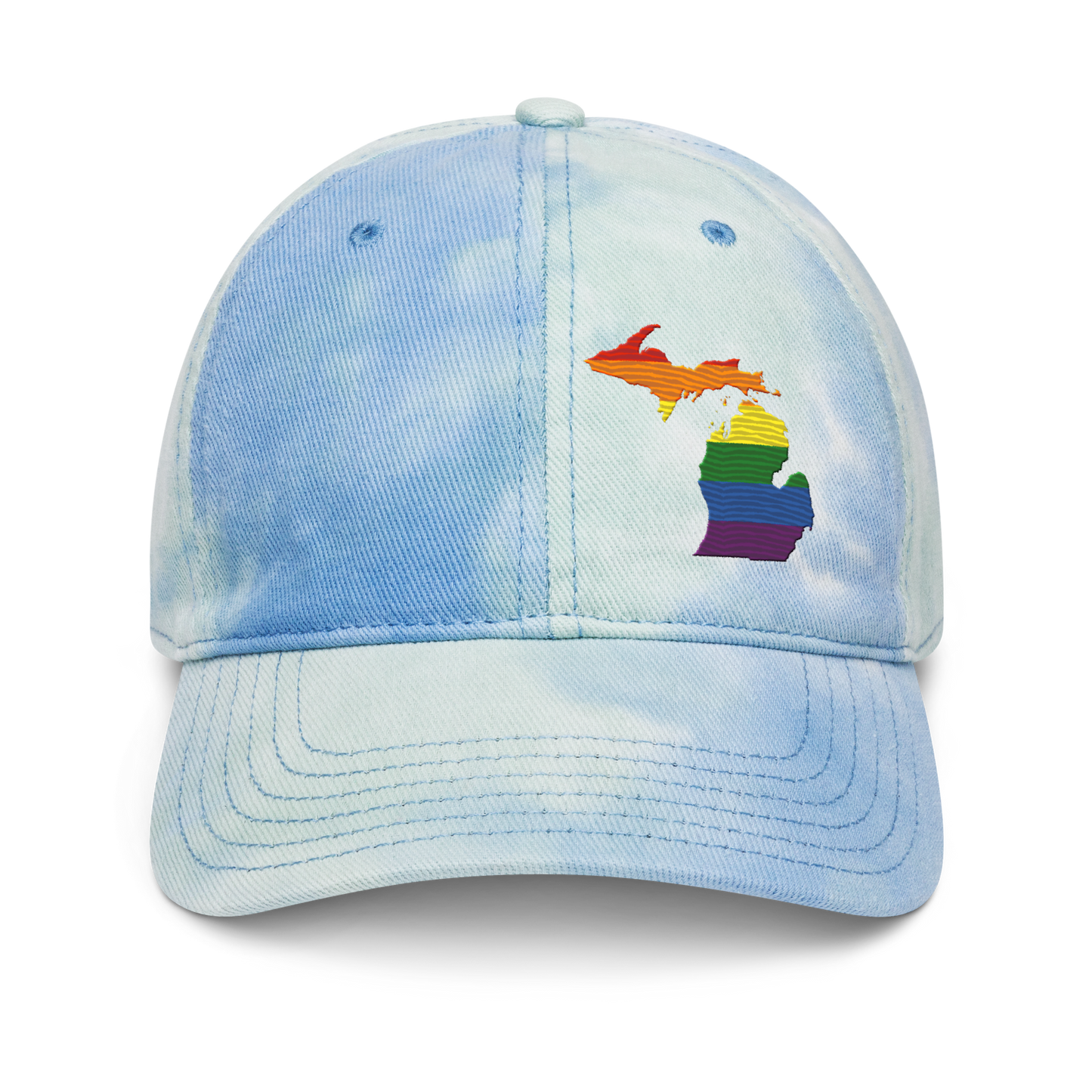 Michigan Tie-Dye Cap (Rainbow Pride Edition)