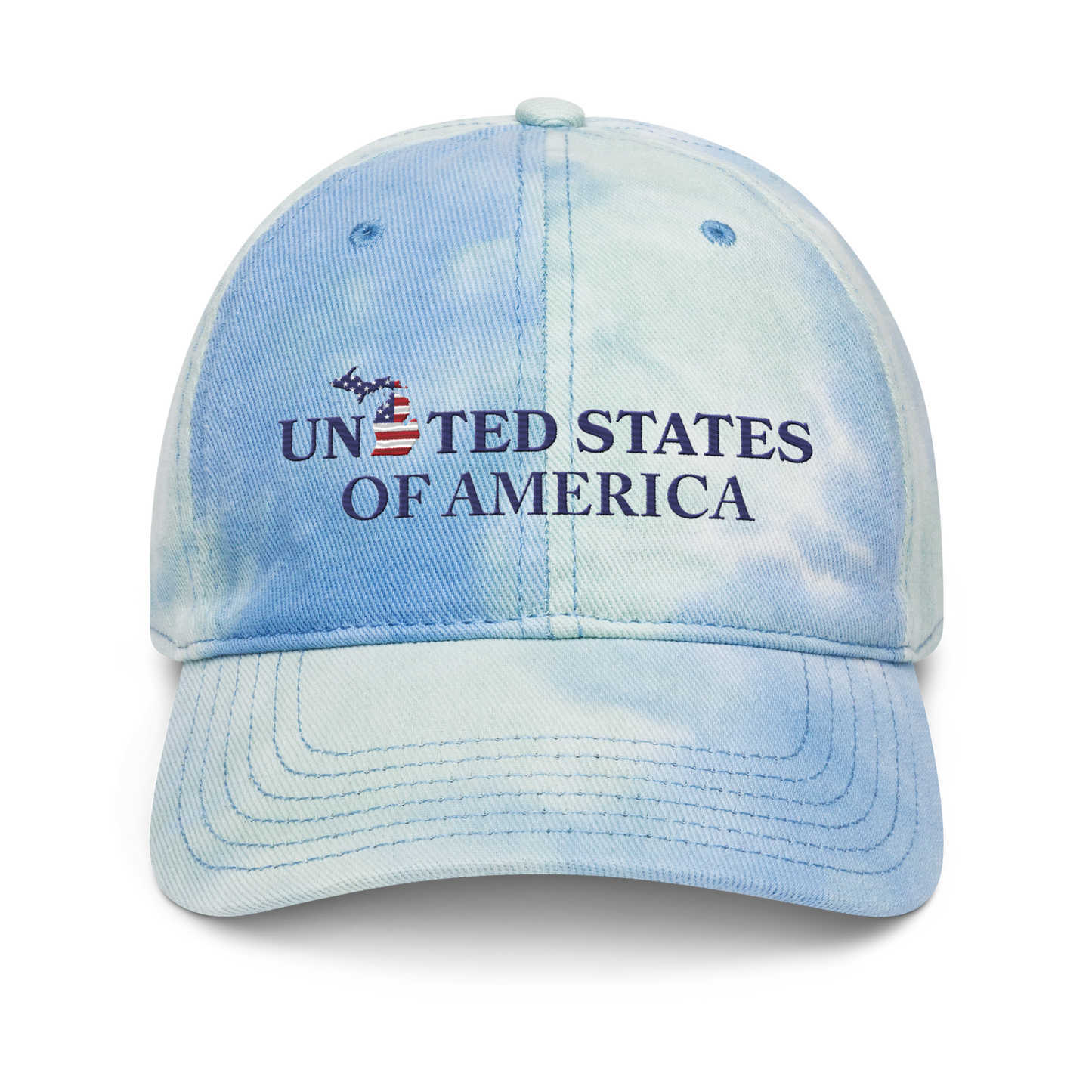 Michigan 'United States of America' Tie-Dye Cap