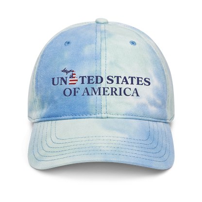 Michigan 'United States of America' Tie-Dye Cap