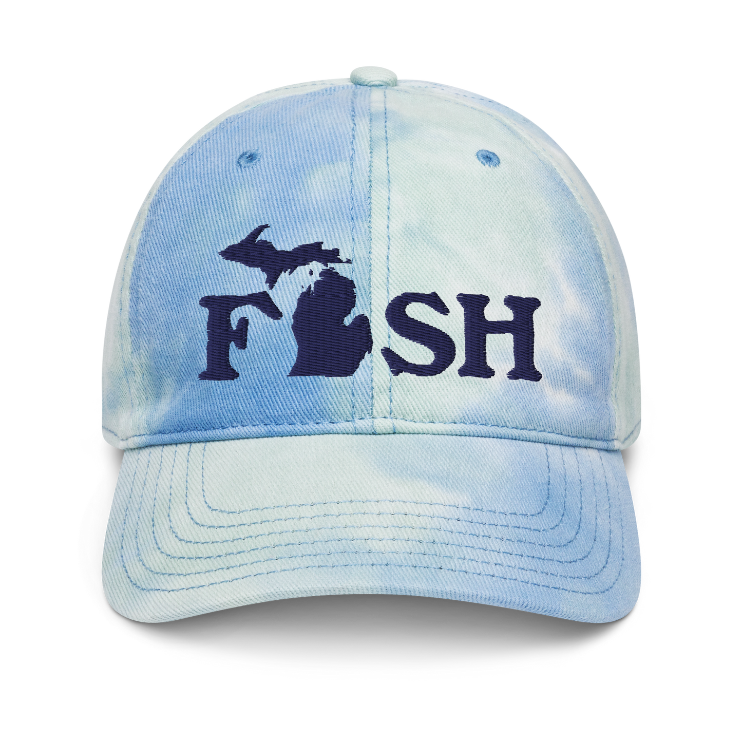 Michigan 'Fish' Tie-Dye Cap