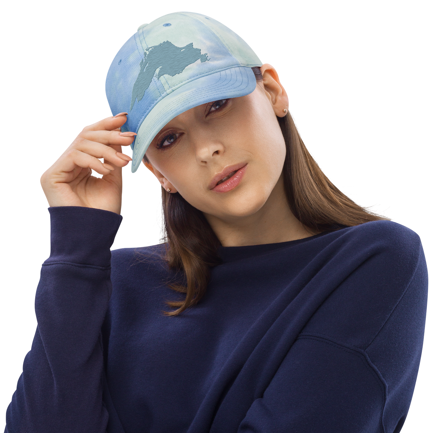 Lake Superior Tie-Dye Cap | Opal Blue