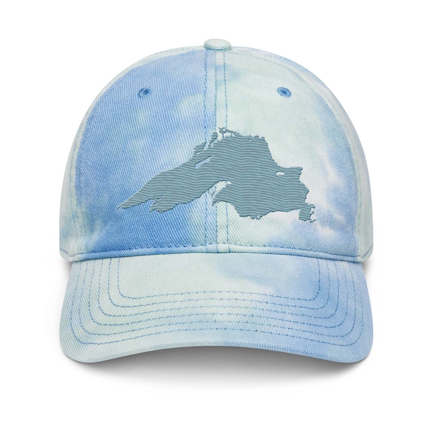 Lake Superior Tie-Dye Cap | Opal Blue