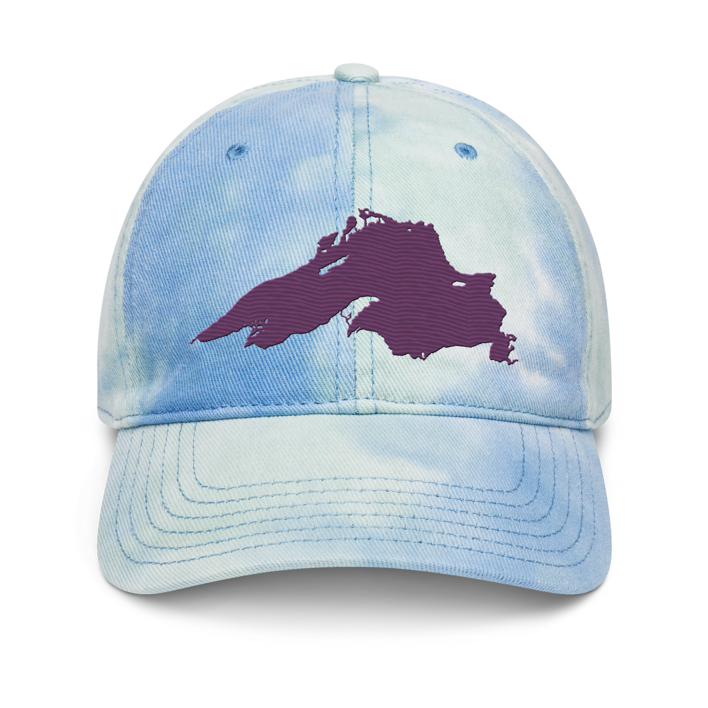 Lake Superior Tie-Dye Cap | Plum