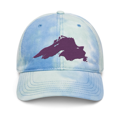 Lake Superior Tie-Dye Cap | Plum