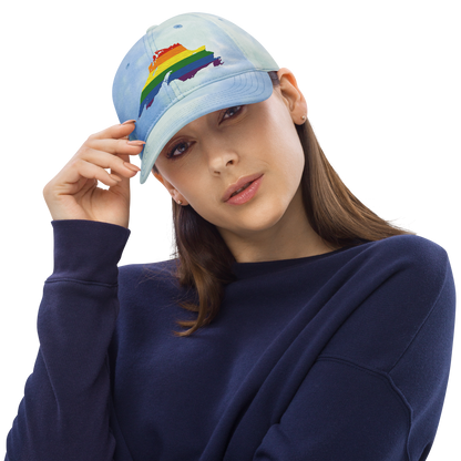 Lake Superior Tie-Dye Cap | Rainbow Pride Edition