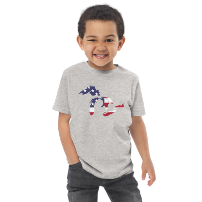 Great Lakes Toddler T-Shirt (Patriotic Edition) | Short Sleeve