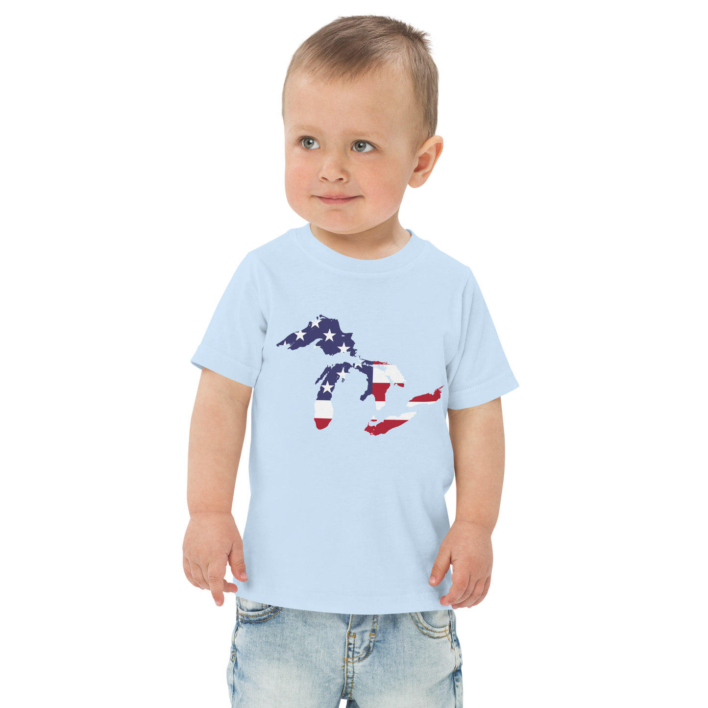 Great Lakes Toddler T-Shirt (Patriotic Edition) | Short Sleeve