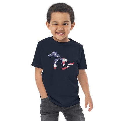 Great Lakes Toddler T-Shirt (Patriotic Edition) | Short Sleeve