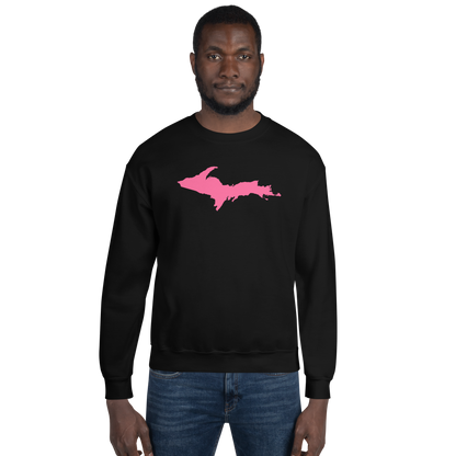 Michigan Upper Peninsula Sweatshirt (w/ Pink UP Outline) | Unisex Standard