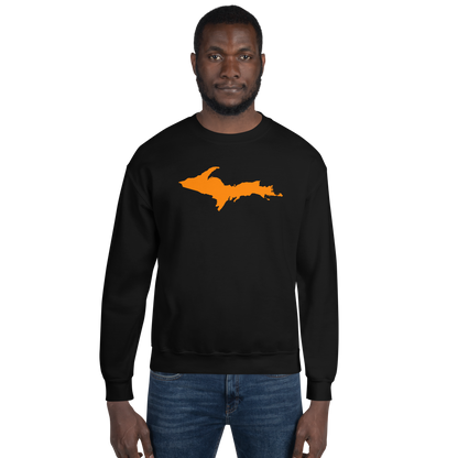 Michigan Upper Peninsula Sweatshirt (w/ Orange UP Outline) | Unisex Standard