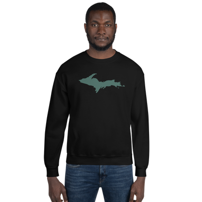 Michigan Upper Peninsula Sweatshirt (w/ Green UP Outline) | Unisex Standard