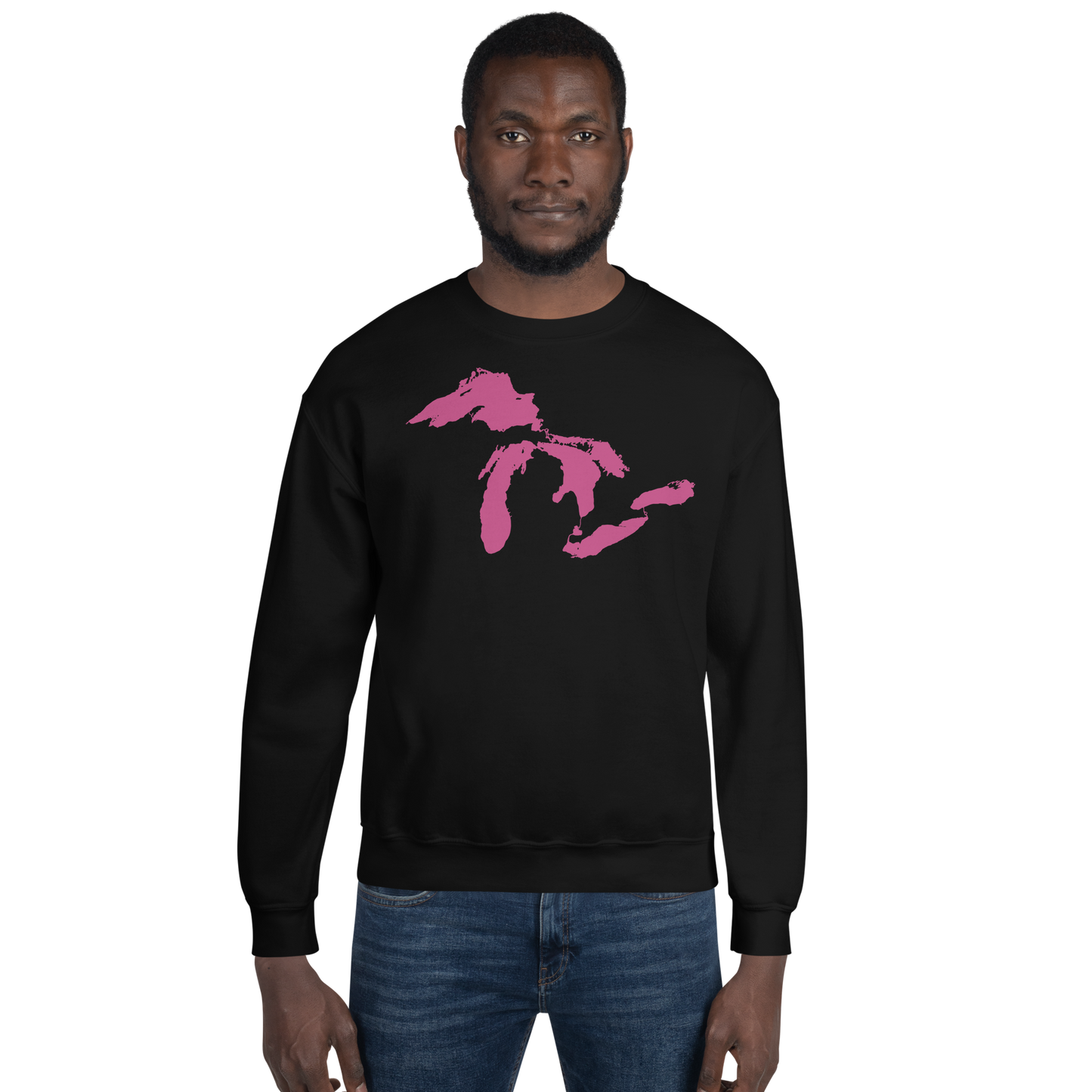 Great Lakes Sweatshirt | Unisex Standard - Apple Blossom Pink