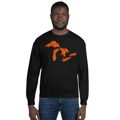 Great Lakes Sweatshirt | Unisex Standard - Maple Leaf Orange