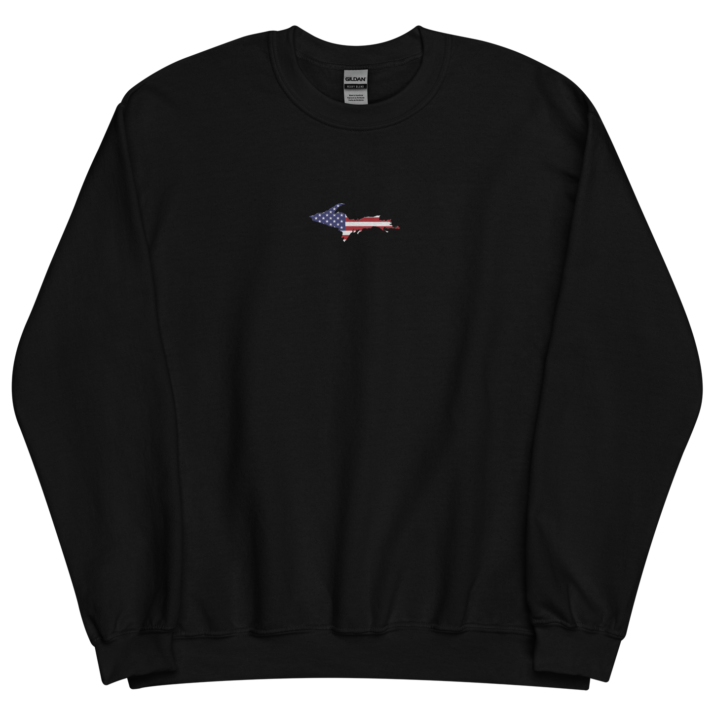 Michigan Upper Peninsula Sweatshirt (w/ Embroidered UP USA Flag Outline) | Unisex Standard