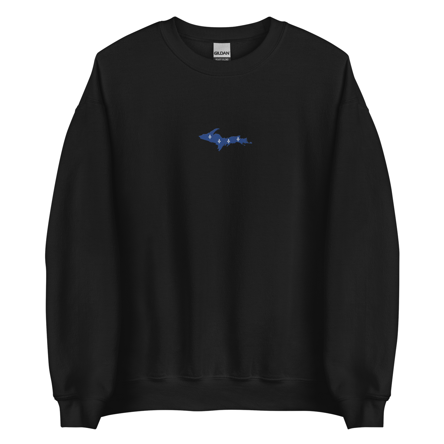 Michigan Upper Peninsula Sweatshirt (w/ Embroidered UP Quebec Flag Outline) | Unisex Standard