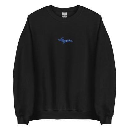 Michigan Upper Peninsula Sweatshirt (w/ Embroidered UP Quebec Flag Outline) | Unisex Standard