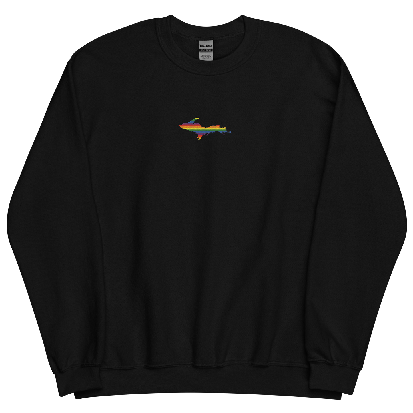 Michigan Upper Peninsula Sweatshirt (w/ Embroidered UP Pride Flag Outline) | Unisex Standard