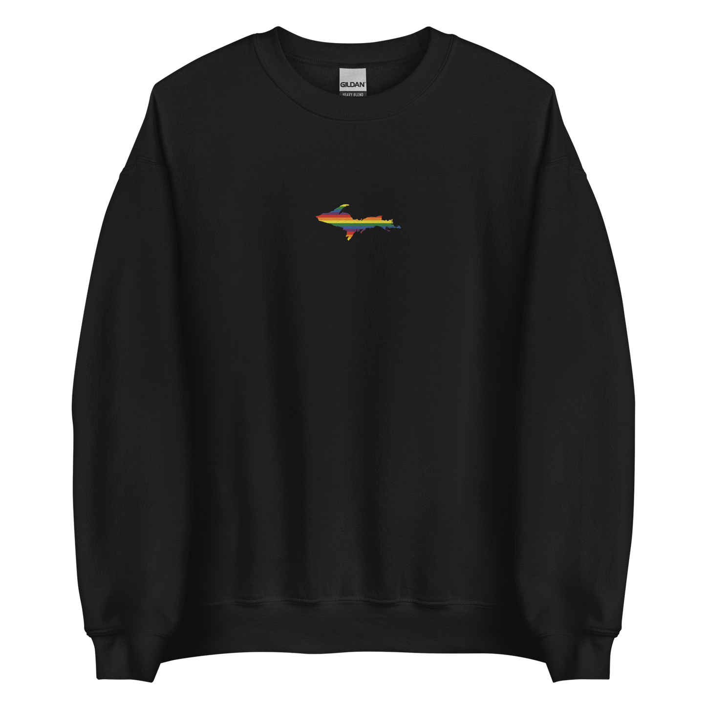 Michigan Upper Peninsula Sweatshirt (w/ Embroidered UP Pride Flag Outline) | Unisex Standard