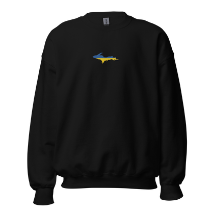 Michigan Upper Peninsula Sweatshirt (w/ Embroidered UP Ukraine Outline) | Unisex Standard