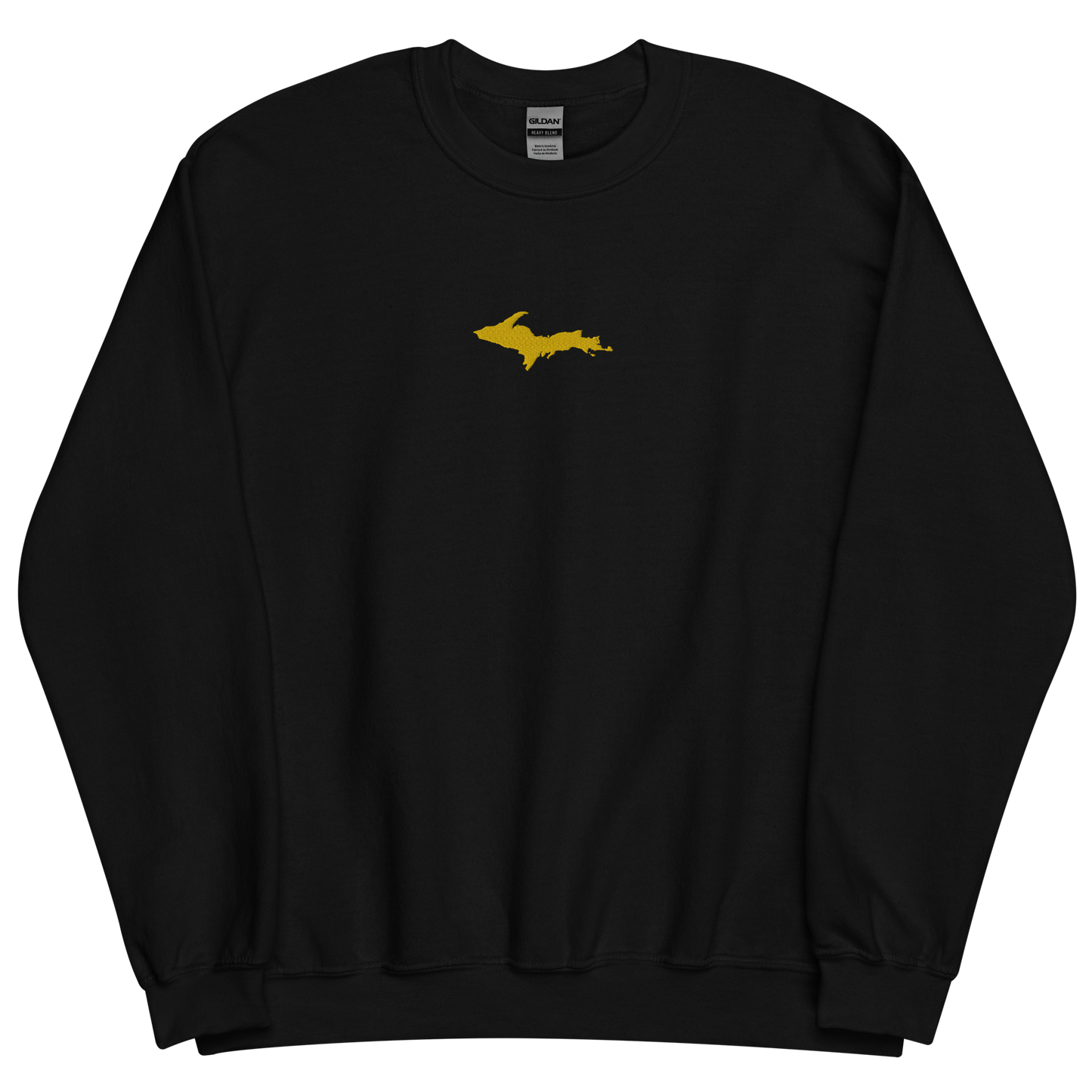 Michigan Upper Peninsula Sweatshirt (w/ Embroidered Gold UP Outline) | Unisex Standard