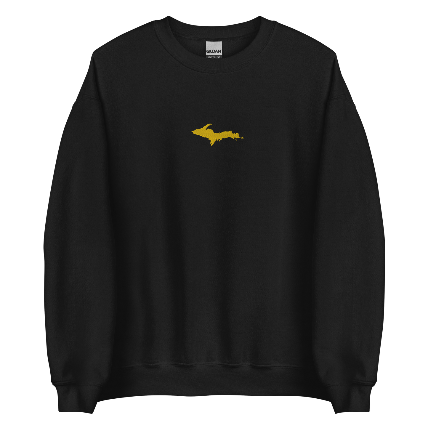 Michigan Upper Peninsula Sweatshirt (w/ Embroidered Gold UP Outline) | Unisex Standard