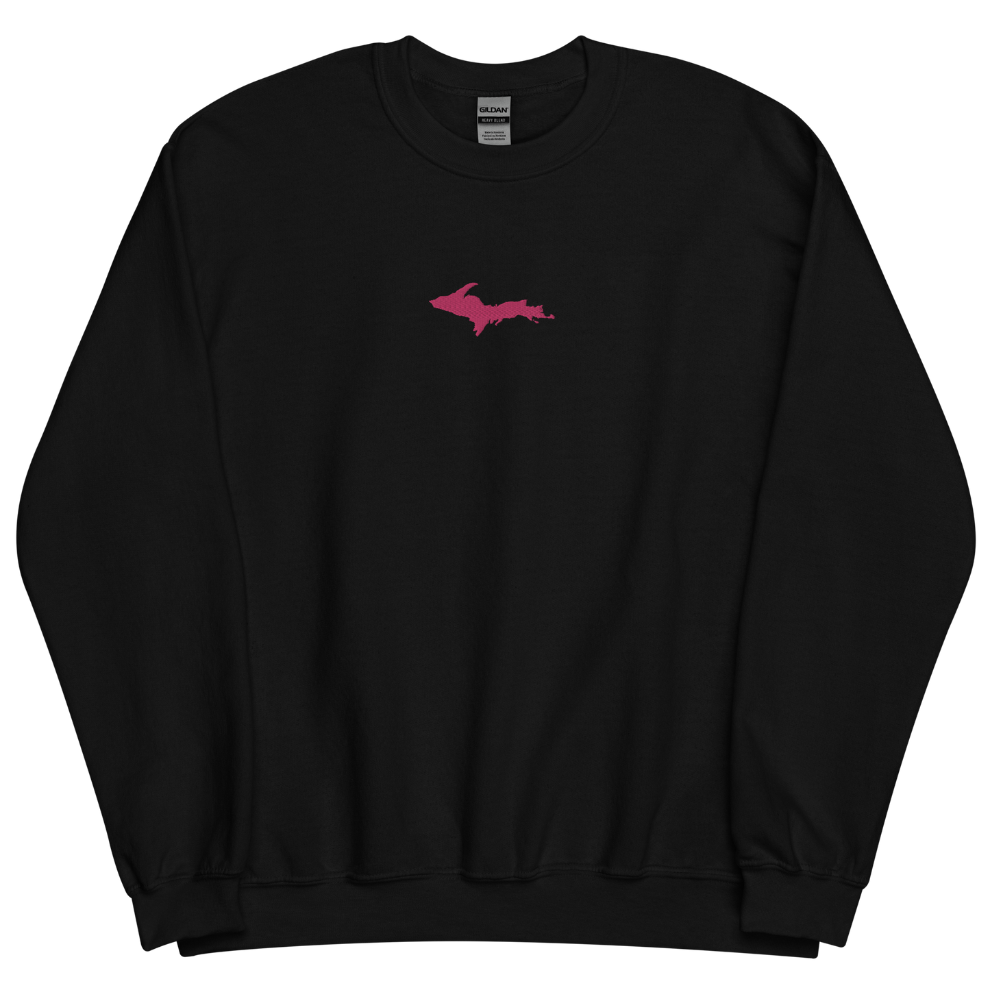 Michigan Upper Peninsula Sweatshirt (w/ Embroidered Pink UP Outline) | Unisex Standard